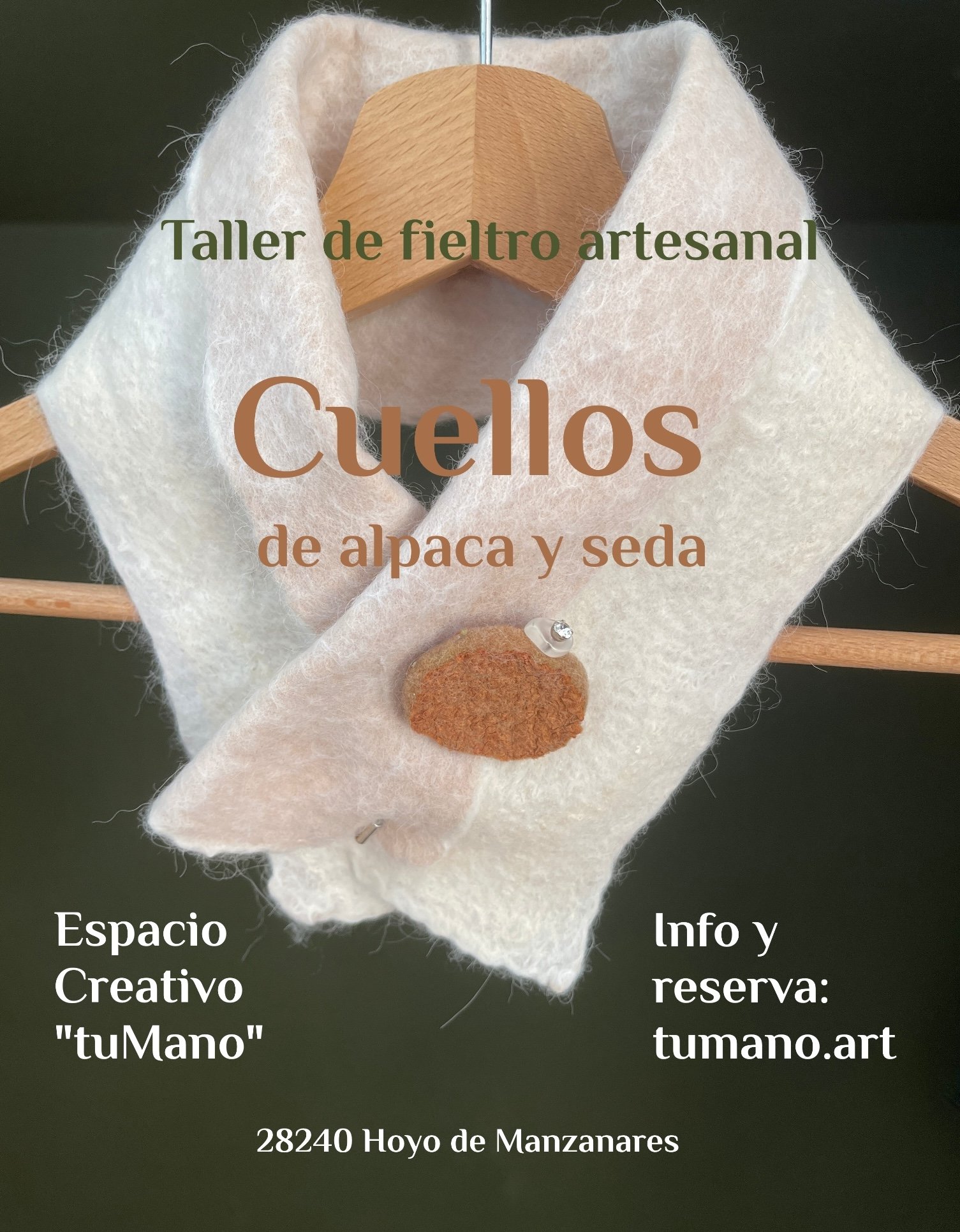 Taller de fieltro artesanal "Cuellos y bufandas cortas"