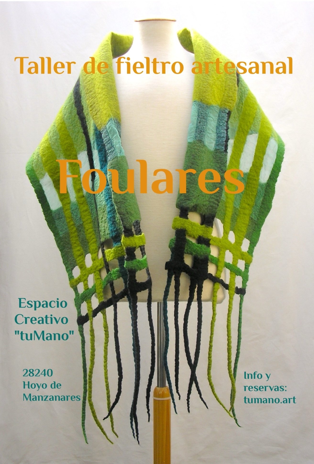 Taller de fieltro artesanal "Foulares y bufandas"