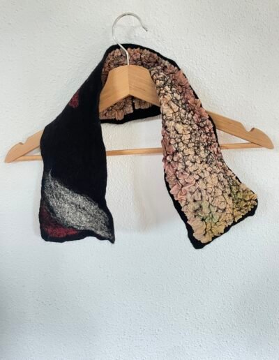 Cuello lana y seda pongée