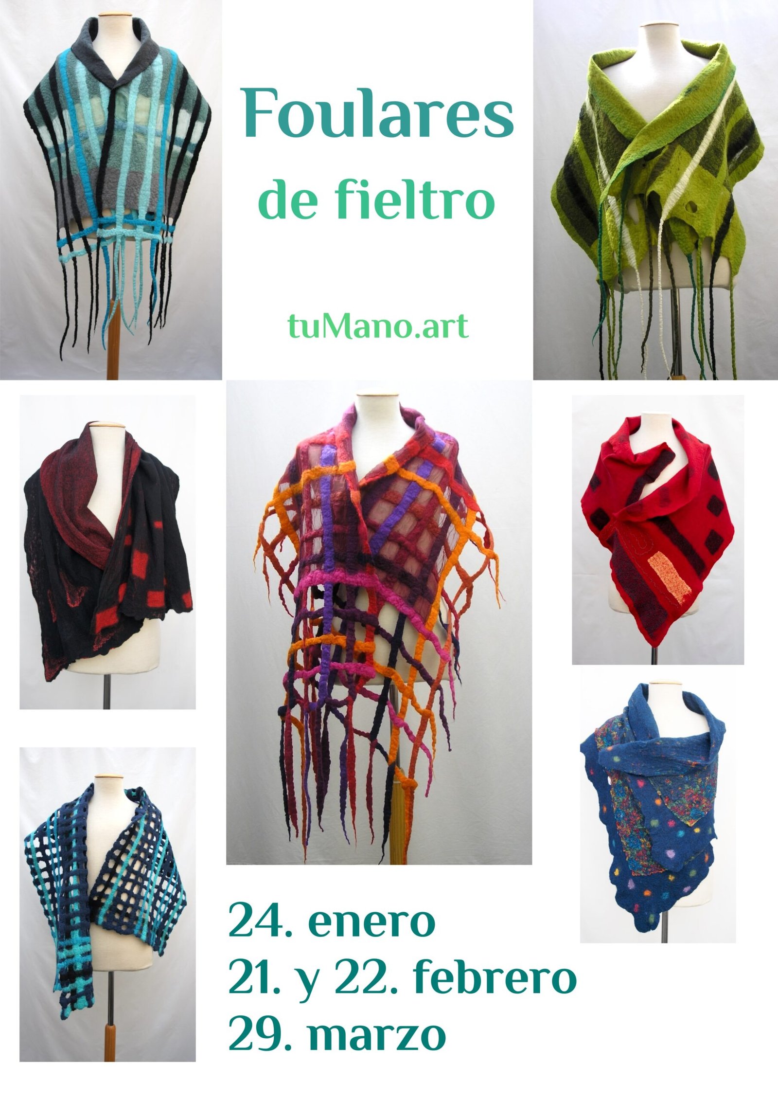 Foulares y Bufandas de Fieltro