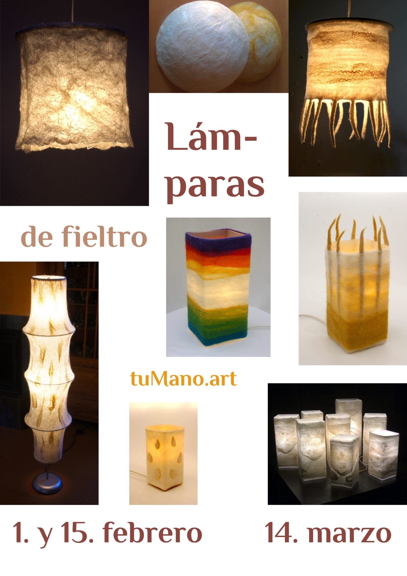 Lámparas de fieltro