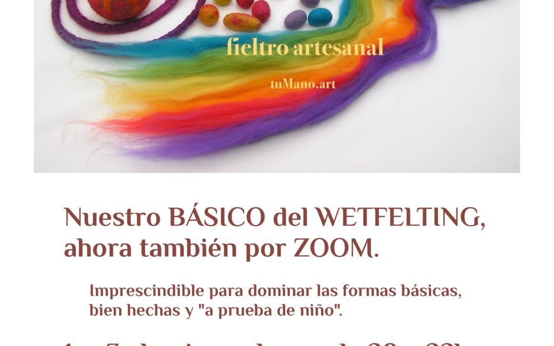 🫧 Taller iniciación al Fieltro por zoom